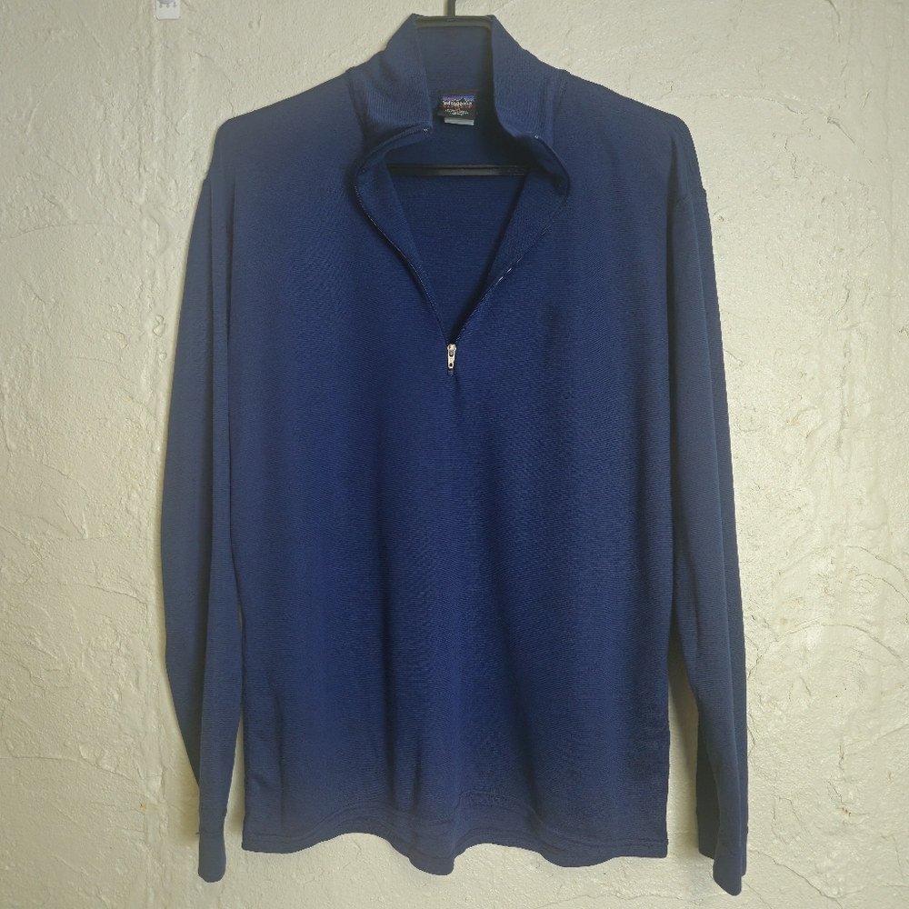 Vintage Patagonia Capilene 1/4 Zip Shirt Mens Medium Baselayer Midweight USAThe